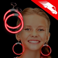 Glow Earrings Red